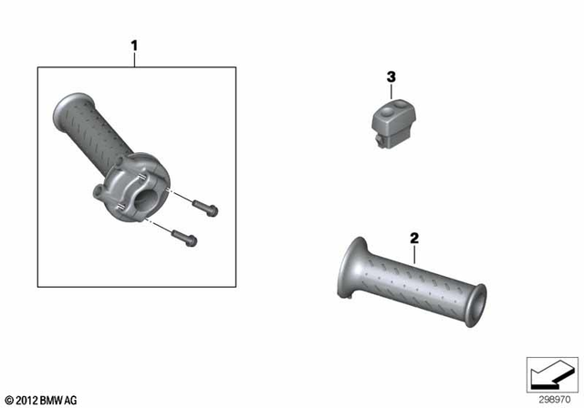 61317728861 - Ergonomics &amp; Comfort: Handle Left               for BMW-Motorrad Image
