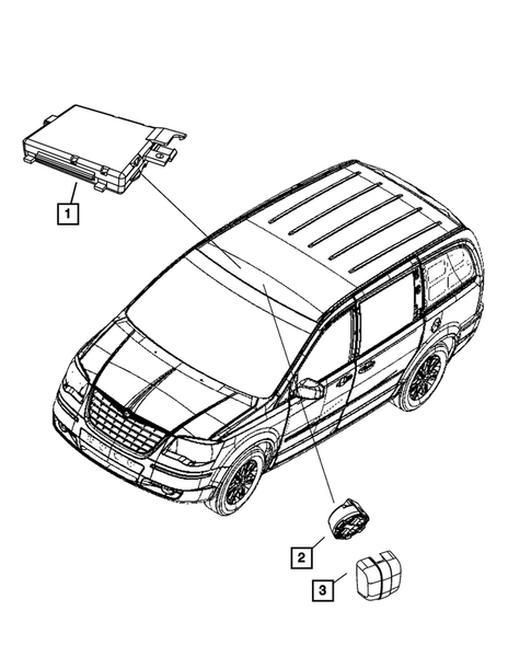 Modules and Engine Controllers for 2010 Chrysler Town & Country #4