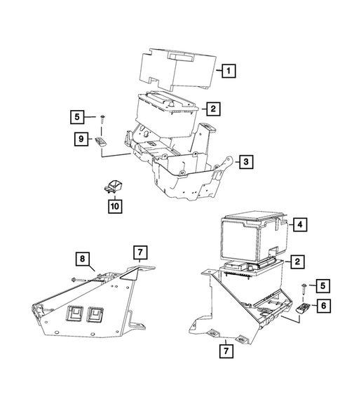 Battery, Battery Tray and Cables for 2016 Ram 3500 #8