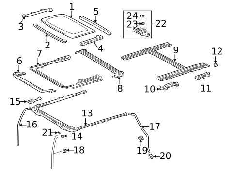 Sunroof for 2001 Lexus IS300 #0