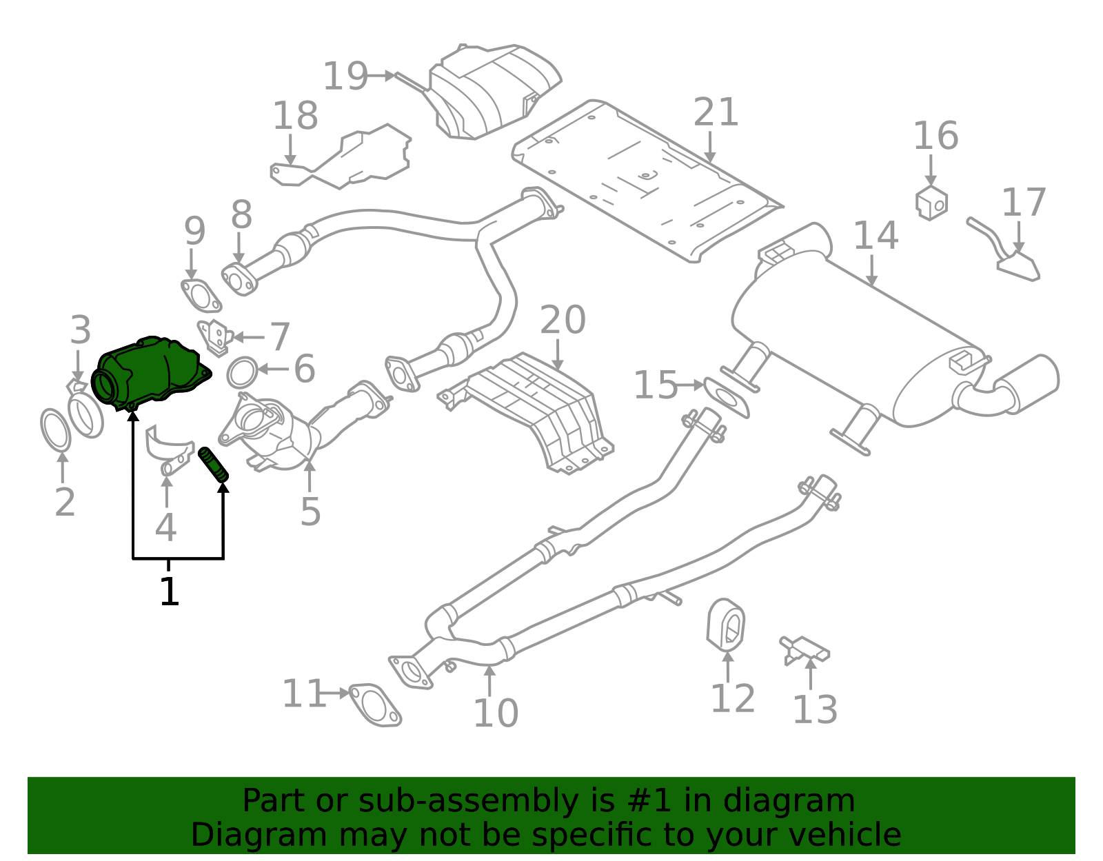 2025 Nissan Z Catalytic Converter 208B3-6GJ1A | Tacoma Nissan Parts