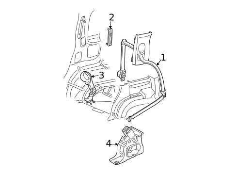 Seat Belt for 2005 Ford Explorer #3