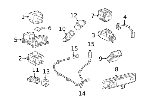 Electrical Components for 2016 Lexus RX450h #0