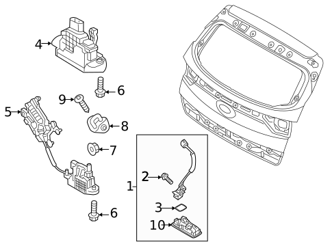 Liftgate for 2017 Kia Sportage #0