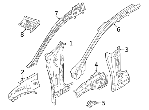 Hinge Pillar for 2025 Volvo EX30 #0