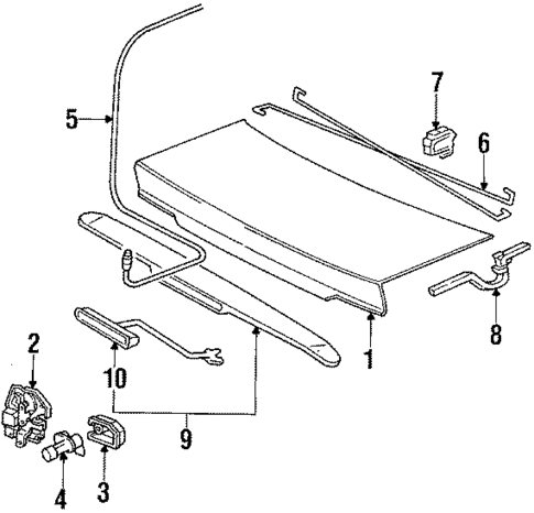 Lid & Components for 1988 Honda Prelude #0