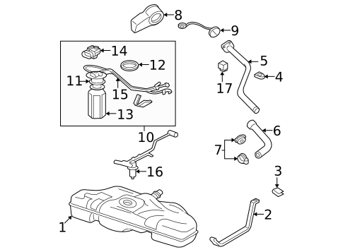 Hardware, Fasteners & Fittings for 2003 Oldsmobile Alero #0