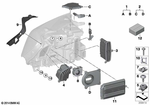 63117401165 - Lighting: Repair Kit, Cover, Led Fan, Left for BMW Image