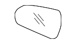 87611G3100 - Body: Mirror Glass for Hyundai: Elantra GT Image