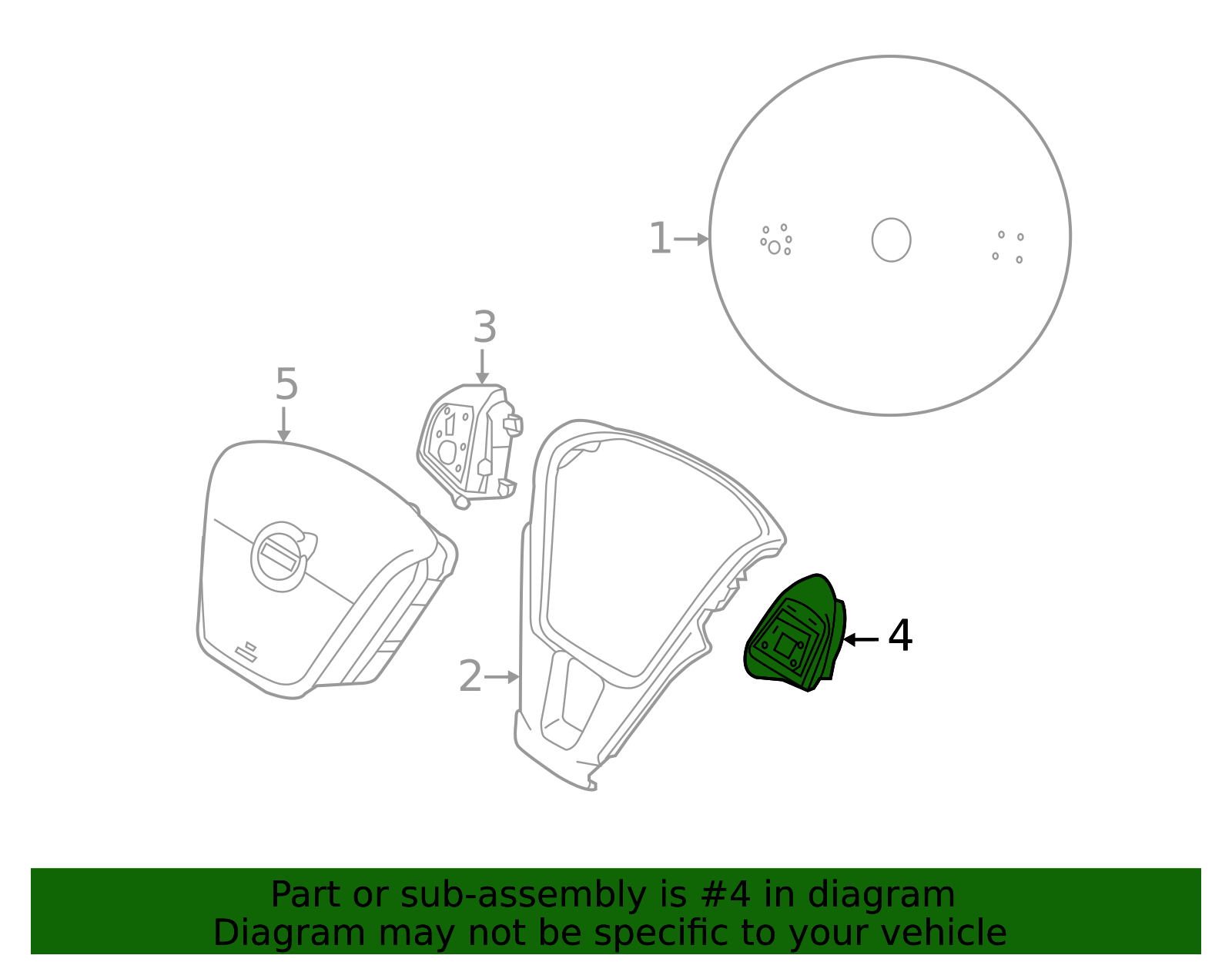 2014-2018 Volvo Steering Wheel Radio Controls 31334463 | TascaParts.com