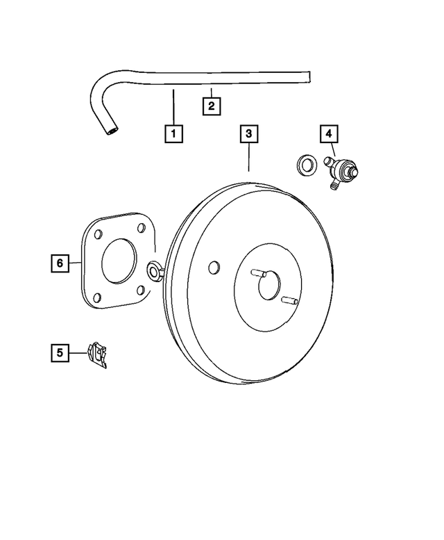 « 5105153AK – Service Brakes : Alimentation En Dépression Durite pour Mopar Image »