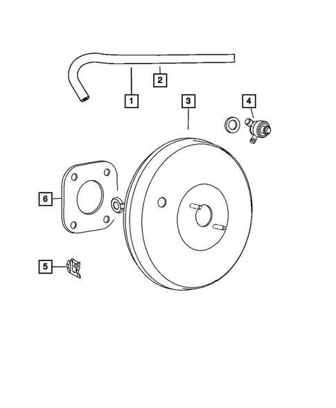 Power Brake Booster for 2009 Dodge Caliber #0