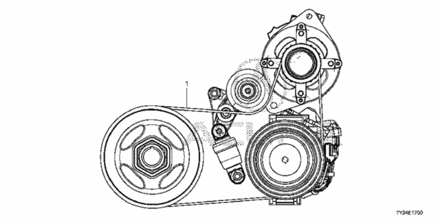 Alternator Belt for 2014 Acura RLX #0