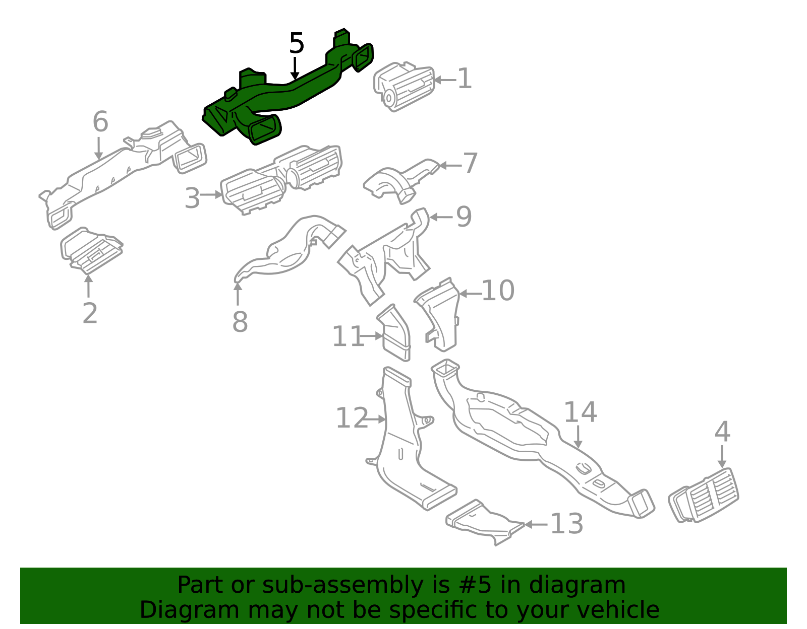 Genuine BMW 64-22-9-292-189 | Upper Duct | FREE Shipping on Most Orders ...