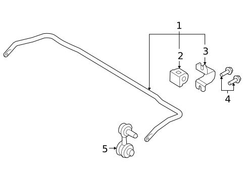 Stabilizer Bar & Components for 2010 Saab 9-3X #1
