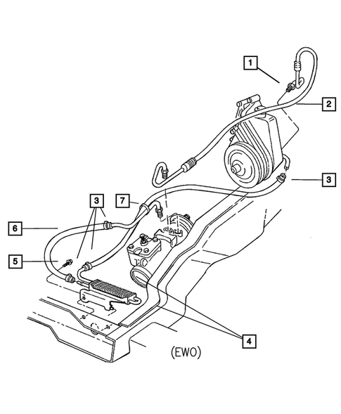 Power Steering Hoses for 2002 Dodge Ram 2500 #0