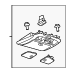 6N7Z54519A70AAA - Body: Overhead Console for Ford: Fusion | Mercury: Milan Image