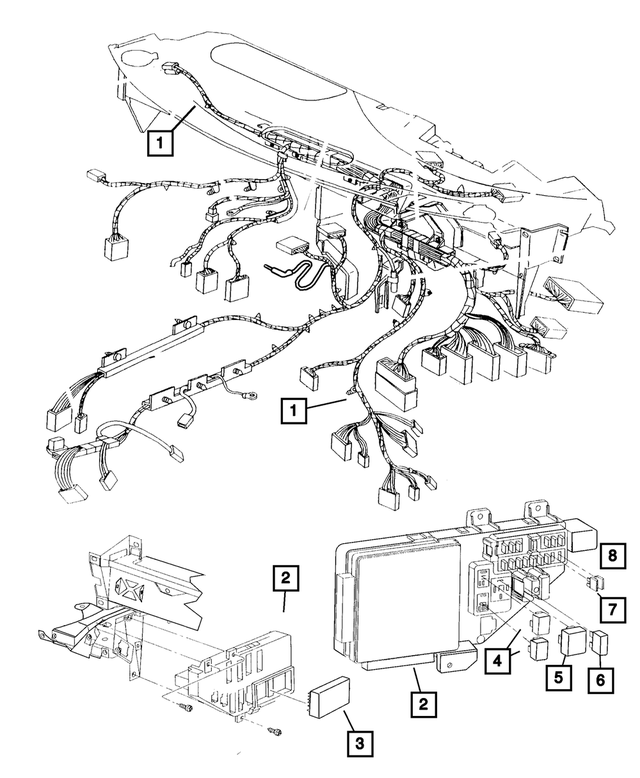 5087016AC - Electrical: Instrument Panel Wiring for Mopar Image image