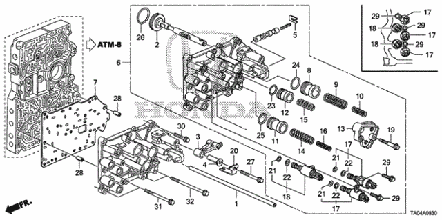 AT Servo Body (L4) for 2010 Honda Accord #0