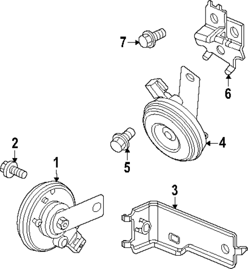 Horn for 2025 Honda Civic #1