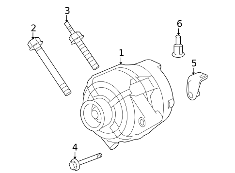 Alternator for 2007 Buick Terraza #0