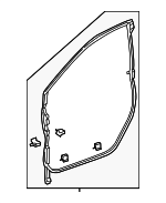 72350TRTA03 - : Door Weather-Strip for Honda: Clarity Image