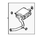 28710K5550 - : Muffler for Hyundai: Santa Cruz Image