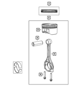 68090673AA - Engine: Piston Pin And Rod for Mopar Image