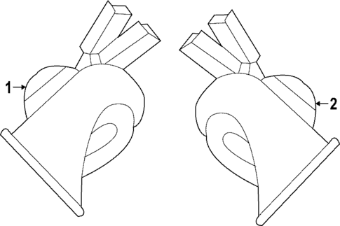 Horn for 2022 INFINITI QX55 #0