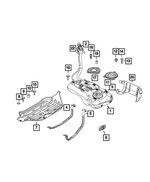 6509783AA - : Pan Head Screw for Fiat: 500, 500L | Jeep: Renegade | Ram: ProMaster 1500, ProMaster 2500, ProMaster 3500, ProMaster City, ProMaster EV Image