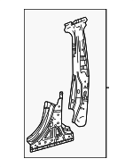 6130330150 - Body: Center Pillar Reinforced for Toyota: Crown Signia Image