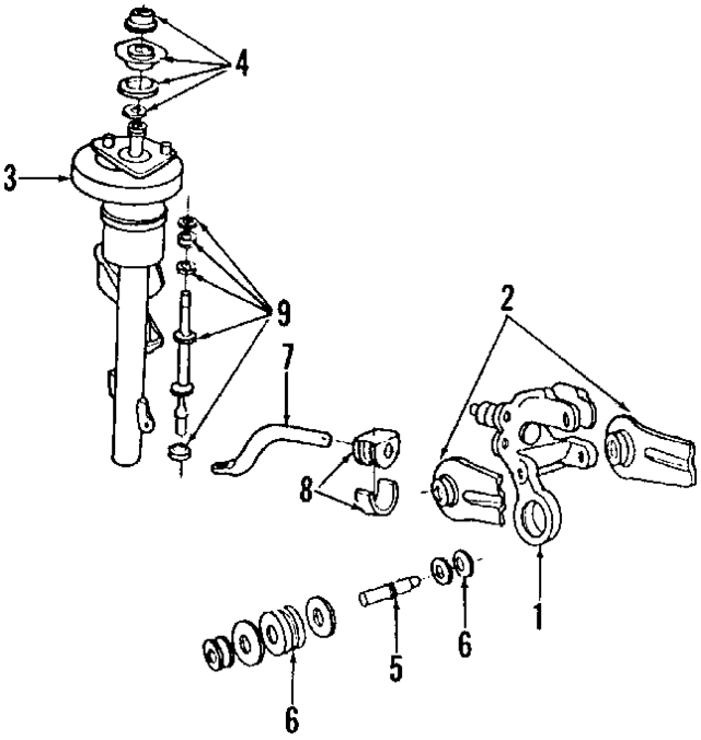 FODZ5421812A - Body: Lock for Ford: Aerostar, Taurus, Tempo | Lincoln: Continental | Mercury: Sable, Topaz Image