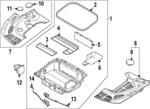 86781DO100 - : Rear Shield for Kia Image