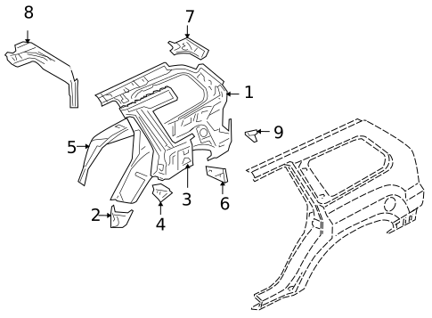 Inner Structure for 2010 Mitsubishi Endeavor #0