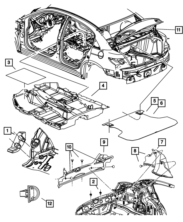 1SW04VXLAB - Interior Trim: Decklid Carpet for Mopar Image