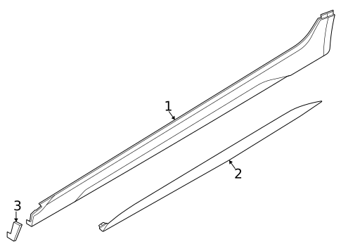 Exterior Trim - Pillars for 2022 Audi RS6 Avant #0