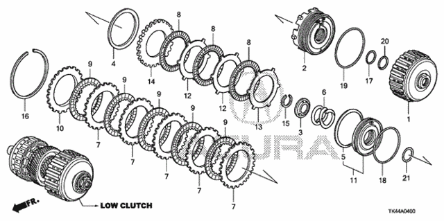 AT Clutch (Low) (5AT) for 2011 Acura TL #0