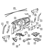 1KE74BDAAB - : Instrument Panel Glove Box for Mopar Image