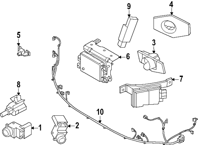 99310L1810RJK - : Park Sensor for Hyundai Image