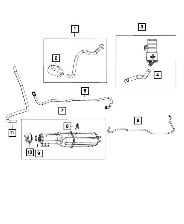 55398804AA - Emission Controls: Clean Air Hose for Mopar Image image