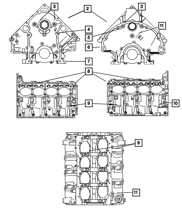 « R9257057AA – Engine 5.7L Eight Cylinder [EZB] : Bloc Court Moteur, Refabriqué pour Mopar Image »