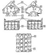 R9257057AA - Engine 5.7L Eight Cylinder [EZB]: Short Block Engine, Remanufactured for Mopar Image