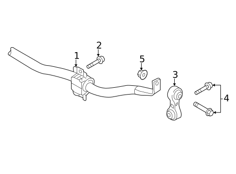Stabilizer Bar & Components for 2013 Audi S6 #1