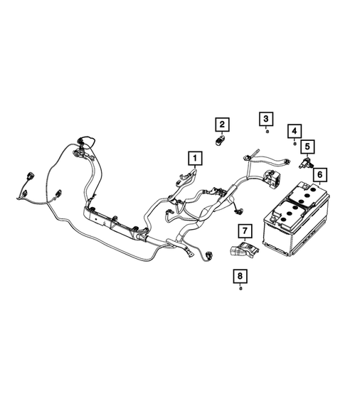 Battery, Battery Tray and Cables for 2022 Ram 1500 #8
