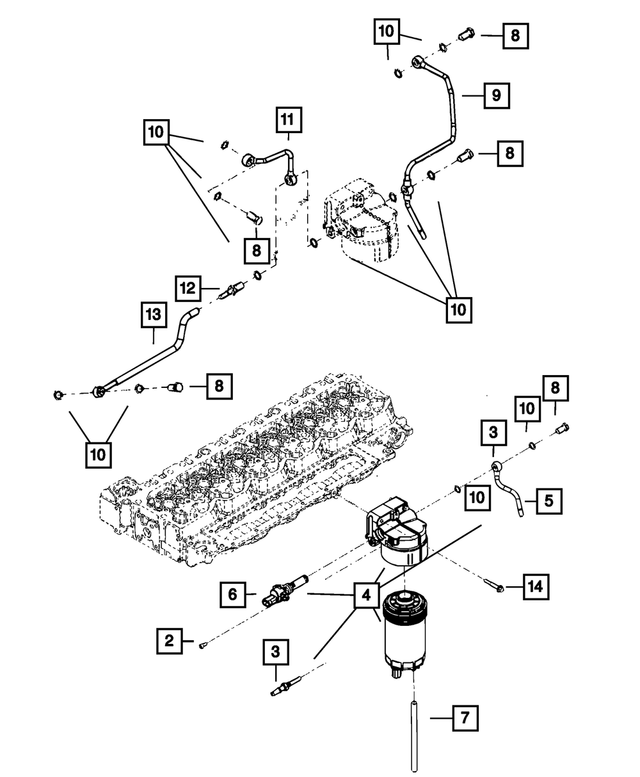 5183410AA - : Fuel Filter Element for Mopar Image