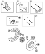 6513108AA - Brakes: Hex Head Tapping Screw &amp; Washer for Mopar Image