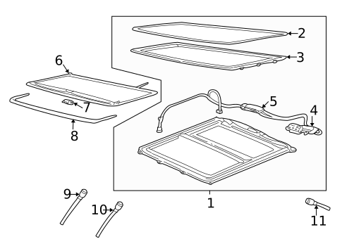 Sunroof for 2004 Cadillac Seville #0