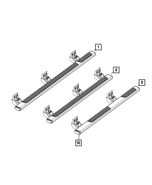 68144257AE - : Tubular Side Step Kit, Left for Mopar Image