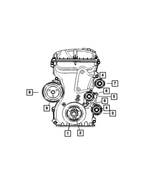 4891976AC - Cooling: Belt Tensioner for Dodge: Caliber Image