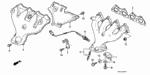 18115P00004 - Engine: GASKET, EX. MANIFOLD (ISHINO GASKET) for Honda Image